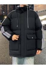 港风潮牌新款织带连帽棉服潮流保暖棉衣M086-P95控139，男装棉衣，星座717