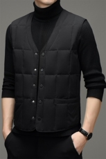 中年男士冬季马甲羽绒服爸爸冬装新款内穿坎肩背心加厚保暖外套，男装背心/马甲，电商B212（原钱塘6029）