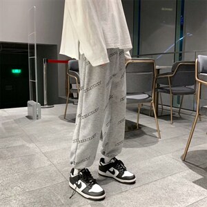 新款高街裤子男韩版潮流运动痞帅休闲裤潮牌百搭束脚裤k3190-p35，男装休闲裤，星座1008-2