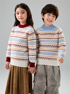 优质100%羊毛儿童针织衫男女童加厚半高领套头毛衣宝宝羊绒打底图片