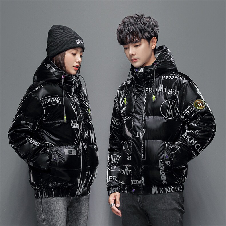 大货秋冬亮面防水羽绒服男韩版帅气青少年防寒加厚外套8028P80,男装羽绒服,星座1602B（原101B-1）