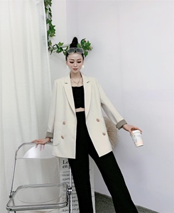 格子?外套,女装,DCXY 超越