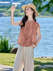 现货套装2026年夏季新款女装时尚气质阔腿裤两件套，女装套装/套裙，依万里