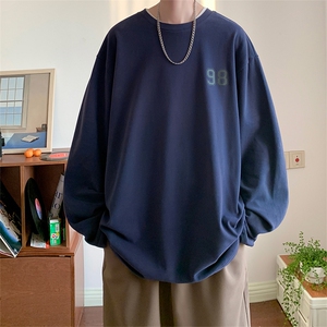 CY1035-TP25 控价38 立体印花胶印字潮港风长袖T恤男2023简约T恤图片