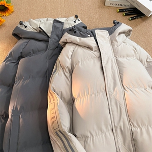 港风冬季新款连帽棉服中性情侣风潮牌百搭外套333-P85图片