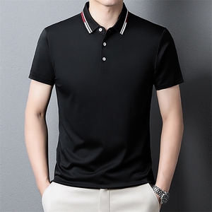 【高品质】夏季男士短袖t恤男装翻领半袖T恤男POLO衫男式商务上衣图片