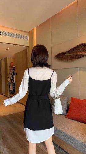 【现货】秋季新款双排扣两件套，其它，名依人