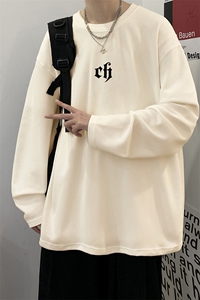 抖音供货、秋季现货舒适棉宽松重磅长袖T恤 D223A-CT2303-特P28图片