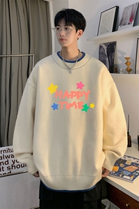 假两件毛衣男大码加绒针织衫男毛线衣M80354-P55 加绒P70图片