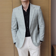 26做货-男士休闲西装修身韩版西服外套小西装上衣DX6848P165，男装西服套装，电商D216