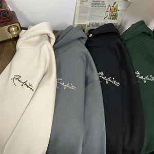 高品 新款重磅刺绣向日葵字母男卫衣X416B-1-WY973-P55控78图片