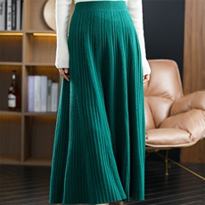 简约时尚潮流半身裙休闲秋装中长款纯色气质裙子，女装半身裙，片语羊绒