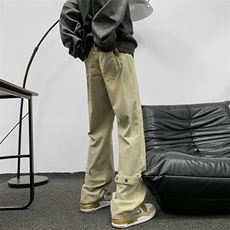 牛仔裤男款春季美式复古宽松直筒拖地N352-P43，男装牛仔裤，星座308B-2