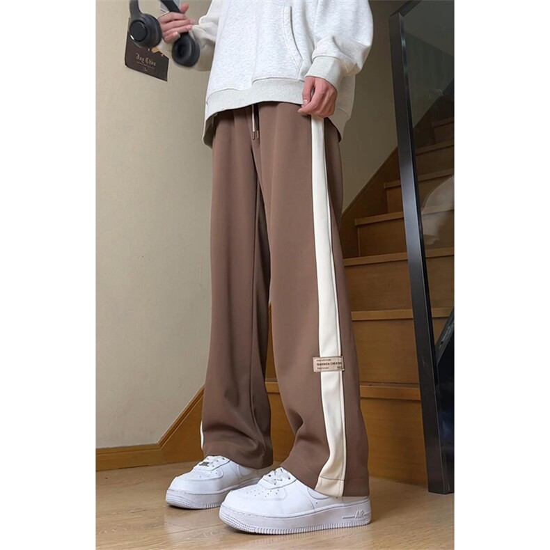 秋季新款休闲裤男直筒裤拼色卫裤K7720-P50加绒P60控68加绒控78,男装休闲裤,星座209-2