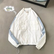 （平铺港风）夏季大码夹克男情侣外套潮流防晒服100聚酯FS88，男装夹克，电商A089-1