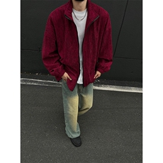 现货JK10071-特批55夏季大码灯芯高品质夹克外套宽松情侣上衣，男装夹克，电商A059