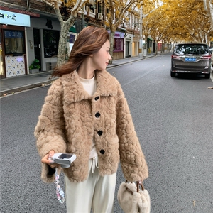 仿水貂绒皮毛一体外套2616P195K298图片