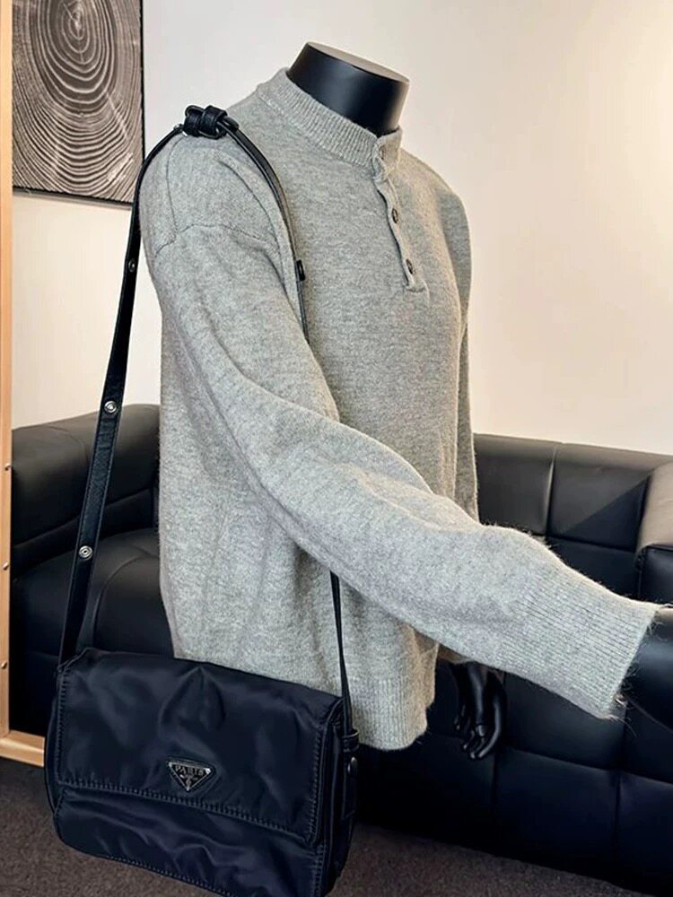 黑色纯棉长袖t恤男秋小领口重磅内搭打底衫cleanfit正肩圆领卫衣,男装针织衫/毛衣,星座809A(原222-1)