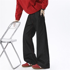 美式cleanfit明线原牛微喇牛仔裤809B-N1609-P50，男装牛仔裤，星座809B（原星座805）