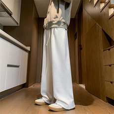 8XL-M特大码工装加绒裤男纯色宽松裤卫裤休闲基础款K995P65，男装休闲裤，电商D206-1