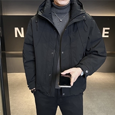 新标连帽轻奢男羽绒服现货高品质情侣保暖外套数据款，男装羽绒服，电商A237