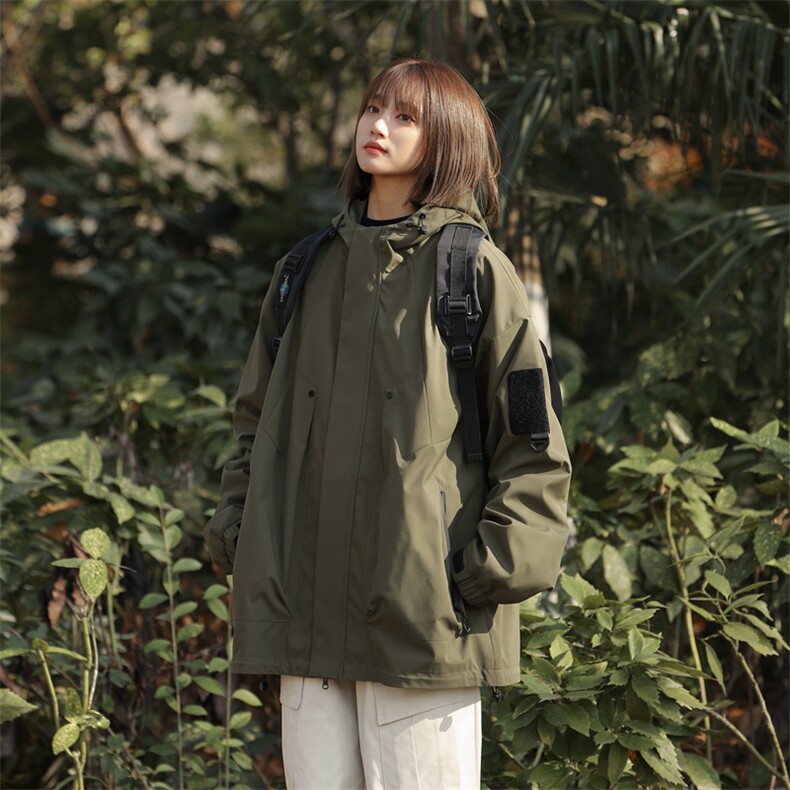 春季新款现货三防户外夹克男连帽冲锋衣外套DSA157B-JK111-特P75,男装夹克,电商A157B