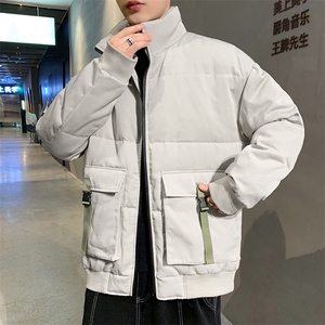 冬季新款中青年男士加厚保暖羽绒服男装休闲立领上衣时尚潮流外套图片