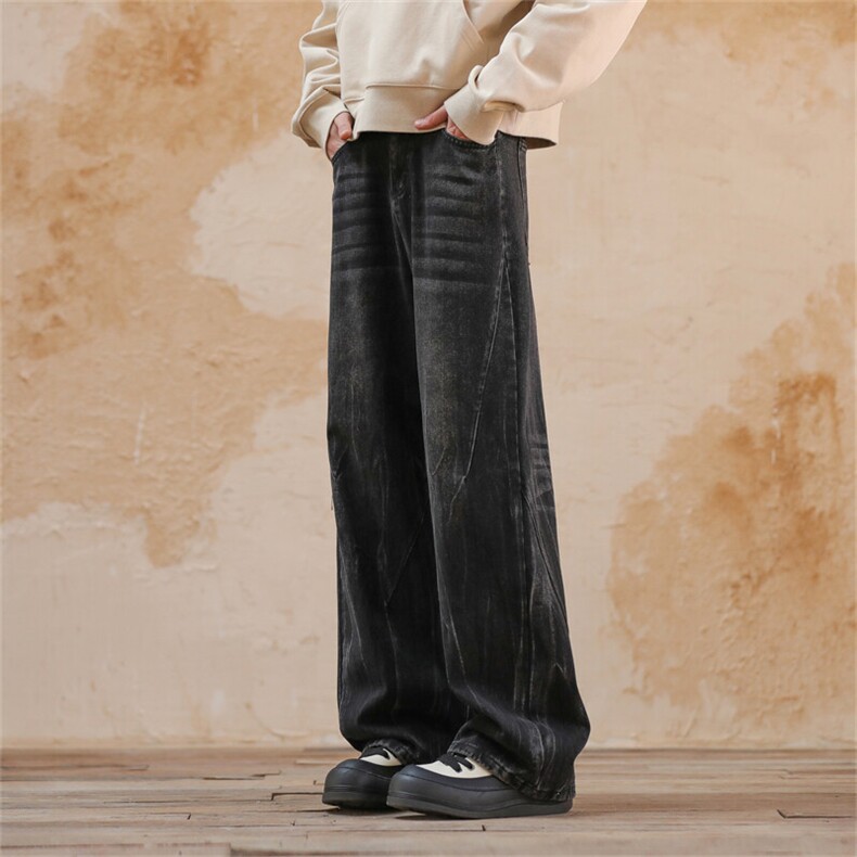 903-YK21-P65S-XXL【深蓝黑色】复古牛仔裤！2,男装牛仔裤,星座903