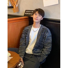 春秋季开衫毛衣男时尚潮流百搭潮牌轻熟外套宽松休闲M8216，男装针织衫/毛衣，星座1116A（原606A-3）