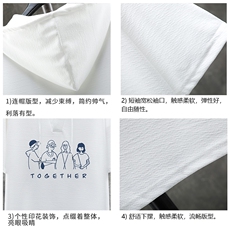 LD54191-P45连帽短袖t恤男大码胖子带帽五分袖中袖展架，男装T恤，电商A040A