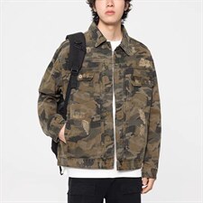 W11132-P88网图现货春季新款全能战术迷彩重磅纯棉工装外套夹克，男装夹克，星座1608