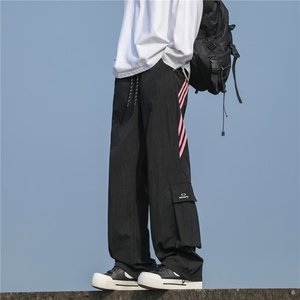 美式条纹休闲冲锋裤男夏季潮牌拼接大口袋  RDK18 P38图片