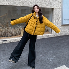 现货新款外套排骨款轻薄保暖休闲宽松女外套羽绒服，女装羽绒服，韩然一族
