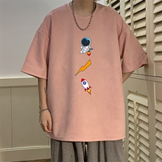麂皮绒短袖t恤男大码半袖男JD82165-P25，男装T恤，电商A040