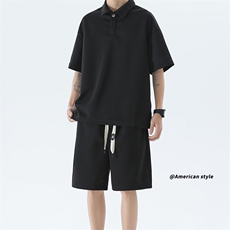 polo衫休闲大码情侣短袖套装T3520上衣26-DK8511裤子21【特价】，男装T恤，电商A007