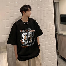 麂皮绒短袖t恤男大码半袖男JD82282-P25，男装T恤，电商A040