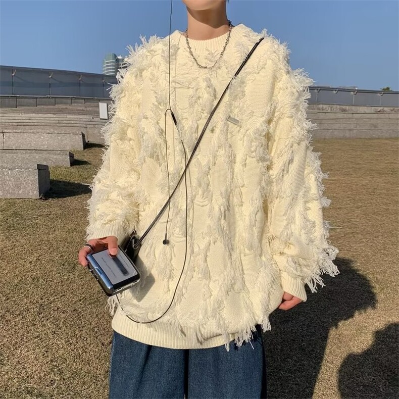 美式街头设计感圆领毛衣男慵懒风休闲针织衫MY185-P50,男装针织衫/毛衣,星座1109-3