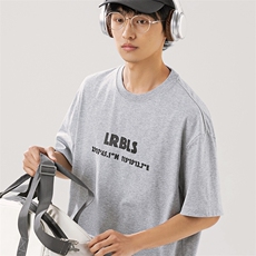 2025夏季新款男装日系潮牌纯棉印花圆领宽松短袖休闲T恤T918-F40，男装T恤，电商A101（原外27）