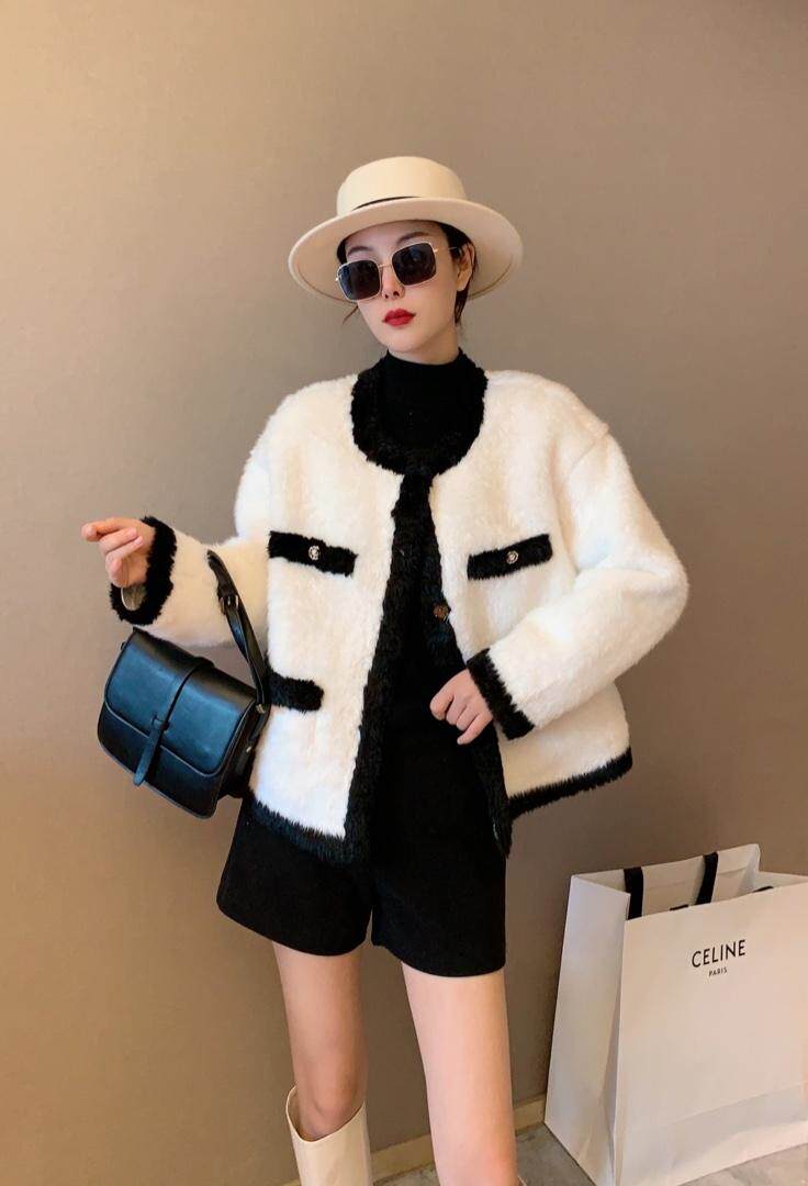 冬季小香风皮毛外套，其它，1.2.3.4