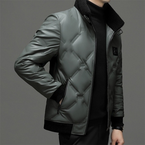 SQY28829秋冬新款2023年男士休闲羽绒服加厚保暖夹克外套P245图片