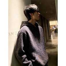 现货莫奈紫小香风针织卫衣男W249特P60，男装卫衣，星座205-3