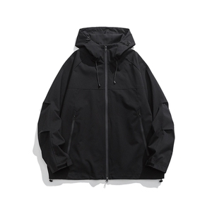 高品质连帽夹克男潮流宽松休闲外套A161-9291-P65图片