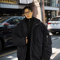 棉服男冬季新款港风宽松连帽棉衣MF9006-P90，男装棉衣，星座214-3