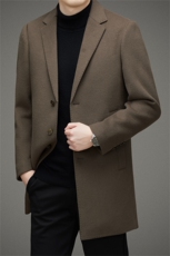 DJ8279钱塘2020-3冬季厚款商务休闲中年男士毛呢大衣货稳P510，男装毛呢大衣，钱塘207-3