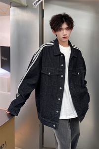 春装个性潮男时尚潮流水洗牛仔外套 2色  A071-N01-P95图片