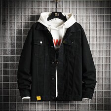 jk601-p55-限价78网格牛仔夹克肥仔秋款量足印花大码，男装夹克，星座103A