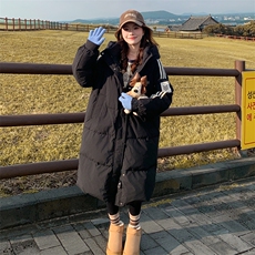主推有货酷酷的高级黑色羽绒服90绒2B218-D23-P340，控498，女装羽绒服，2B218
