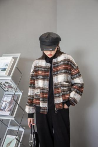 【现货】呢料加棉加厚棒球服外套图片
