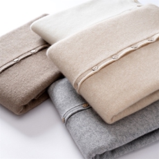 2025年秋季新款百搭女士长袖系扣羊绒衫开衫，女装羊绒衫，澳冬特羊绒