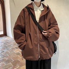 美式复古休闲夹克男生秋季户外运动机能风连帽外套cleanfit上衣服，男装夹克，电商B371